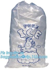 BIODEGRADABLE, COMPOSTABLE FRESH ice bag, insulated ice cream carry cooler bag, juice ice tea ice cola bag/pouch/sachet supplier