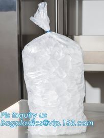 LDPE ice cubes packing carry out bags, insulated dry cold ice bag/Transparent LDPE Wicket bag, ice cube bags, BAGEASE supplier