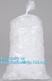 disposable plastic LDPE ice cube freezer bag with wicket, Ice Cube Plastic Bag Suppliers, wicket LDPE ice bag, LDPE draw supplier