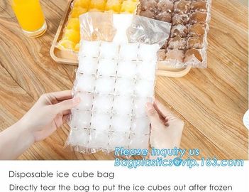 Disposable Ice Cube Tray Mold Water Injection Cocktail Makes Ice bag, self-sealing plastic disposable wine beer cooler f supplier