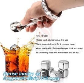 stainless steel whisky stones free sample reusable metal ice cubes, Stainless Steel Whiskey Chilling Rocks Ice Cube Whis supplier