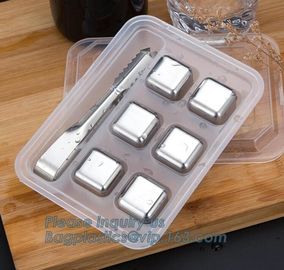 best chilling ice cubes for whiskey stainless steel whiskey stones with FDA, real dice ice cube whisky wine stone stainl supplier