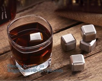 stainless steel whisky stones free sample reusable metal ice cubes, Stainless Steel Whiskey Chilling Rocks Ice Cube Whis supplier