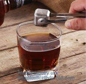 best chilling ice cubes for whiskey stainless steel whiskey stones with FDA, real dice ice cube whisky wine stone stainl supplier