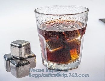 stainless steel whisky stones free sample reusable metal ice cubes, Stainless Steel Whiskey Chilling Rocks Ice Cube Whis supplier