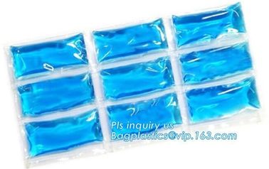 on-toxic plastic material gel ice pack, Refrigerated cooler bags, ice eutectic gel bag for fresh food and beverage, GEL supplier