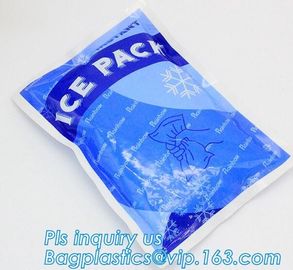 breastmilk lunch bag cooler plastic reusable ice pack, 250g gel water injection ice bag for fresh food, oem water inject supplier