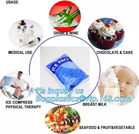 Sports Medicine Ice Bags, Flexible Ice Pack, Easy Seal Ice Cube Bags, Cool Bags &amp; Ice Packs, First Aid Ice Pack, bagease supplier