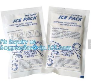 breastmilk lunch bag cooler plastic reusable ice pack, 250g gel water injection ice bag for fresh food, oem water inject supplier