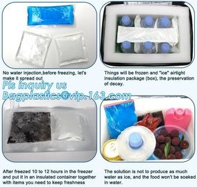 Gel Ice wine bag for keeping your food fresh and cool, Ice Bag Wine Cooler Bag, gel ice cooler box for keeping fresh of supplier