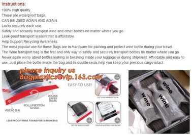 inflatable air bag for wine bottle, wine bottle air bag transport protective shock resistant cushion hand bag packaging, supplier