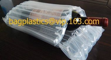 air cushion pillow bags, inflatable air filled pillow bag, shockproof recycable air pillow glass bottle bag, bagplastics supplier