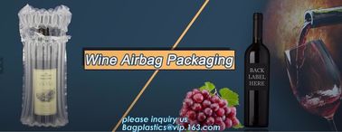 air cushion pillow bags, inflatable air filled pillow bag, shockproof recycable air pillow glass bottle bag, bagplastics supplier