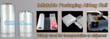 Inflatable packaging airbag roll, transportation packs, shipment packs, carton air cushion bags, customized size, types supplier