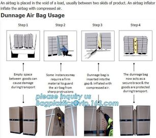 air cushion pillow bags, inflatable air filled pillow bag, shockproof recycable air pillow glass bottle bag, bagplastics supplier