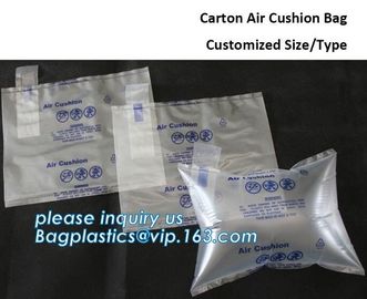 air cushion pillow bags, inflatable air filled pillow bag, shockproof recycable air pillow glass bottle bag, bagplastics supplier