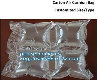 air cushion pillow bags, inflatable air filled pillow bag, shockproof recycable air pillow glass bottle bag, bagplastics supplier