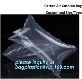 air cushion pillow bags, inflatable air filled pillow bag, shockproof recycable air pillow glass bottle bag, bagplastics supplier