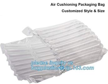 air cushion pillow bags, inflatable air filled pillow bag, shockproof recycable air pillow glass bottle bag, bagplastics supplier