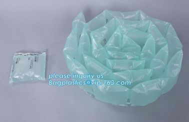 air cushion pillow bags, inflatable air filled pillow bag, shockproof recycable air pillow glass bottle bag, bagplastics supplier