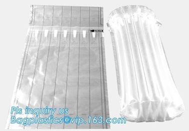 air cushion pillow bags, inflatable air filled pillow bag, shockproof recycable air pillow glass bottle bag, bagplastics supplier