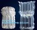 air cushion pillow bags, inflatable air filled pillow bag, shockproof recycable air pillow glass bottle bag, bagplastics supplier