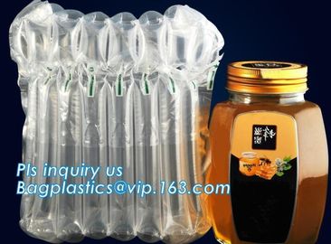 air cushion pillow bags, inflatable air filled pillow bag, shockproof recycable air pillow glass bottle bag, bagplastics supplier