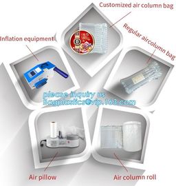 air cushion pillow bags, inflatable air filled pillow bag, shockproof recycable air pillow glass bottle bag, bagplastics supplier