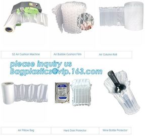 air cushion pillow bags, inflatable air filled pillow bag, shockproof recycable air pillow glass bottle bag, bagplastics supplier