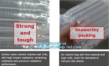 air cushion pillow bags, inflatable air filled pillow bag, shockproof recycable air pillow glass bottle bag, bagplastics supplier