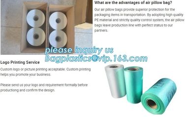 air cushion pillow bags, inflatable air filled pillow bag, shockproof recycable air pillow glass bottle bag, bagplastics supplier