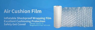 Air cushion film, protective air pillow bag, wine bottle air column packaging bag, bubble cushion wrap, bagplastics, pac supplier