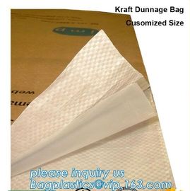 Custom kraft paper bags designer paper container dunnage air bag, pillow packing bag dunnage air bag for container, Kraf supplier