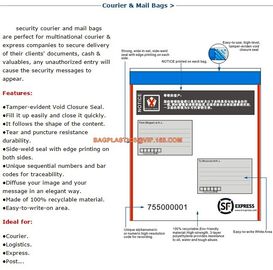 Plastic Money/Evidence Security Envelopes Cash Deposit Seal Bags, Bank Industrial Use cash security deposit bags, bageas supplier