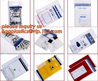 tamper proof sealing bags;security police bag;security bank coin bag, Custom Printed Self Adhesive Sealing Bank Money St supplier