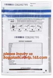 Bank Tamper Evident Security Bag/Secure Courier Bag Wholesaler/Clear Plastic Security Bags, Bank Cash Bag Polyester Bags supplier