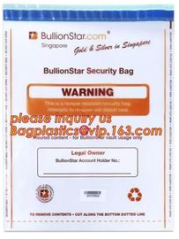 Bank Tamper Evident Security Bag/Secure Courier Bag Wholesaler/Clear Plastic Security Bags, Bank Cash Bag Polyester Bags supplier