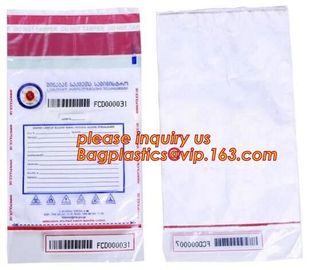 Opaque Tamper Evident Sealing Plastic Bank Money Steb Security Bag / Custom Self Adhesive Plastic Courier Bag, bagease supplier