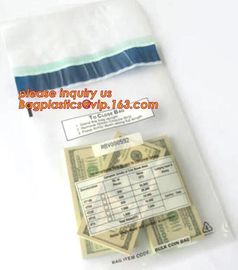 Biodegradable Tamper Evident Proof bag Self Seal Airport Bank Security Plastic Money Bag, Biodegradable Tamper Proof Cus supplier