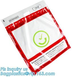 Security Bank Bags with Barcode /QR Code, Safety Plastic Bank Deposit Tamper Proof Cash Security Bags Manufactory, pac supplier