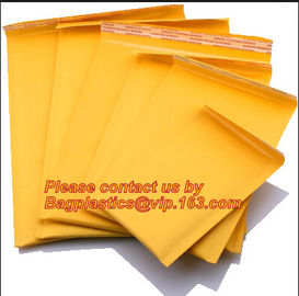 Envelope Bags Bubble Mailers Padded Envelopes Packaging Shipping Bags Yellow Kraft Bubble Mailing Bags, bagplastics, bag supplier