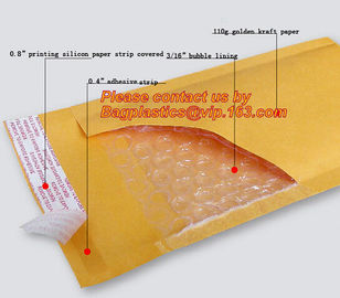 Envelope Bags Bubble Mailers Padded Envelopes Packaging Shipping Bags Yellow Kraft Bubble Mailing Bags, bagplastics, bag supplier