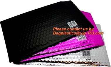 Metallic Bubble Mailer, Custom bubble mailer foil bubble mailers holographic padded mailing satchel bubble bag, bagplast supplier