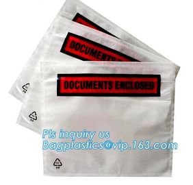 China supplier self adhesive water proof clear packing list envelope, Poly enclosed express paper bags custom mailing ba supplier