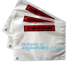 China supplier self adhesive water proof clear packing list envelope, Poly enclosed express paper bags custom mailing ba supplier