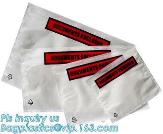 China supplier self adhesive water proof clear packing list envelope, Poly enclosed express paper bags custom mailing ba supplier