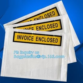 PP film 178*140mm invoice enclosed packing list envelopes, DHL Shipping pockets for waybill, A4 size plastic packing lis supplier