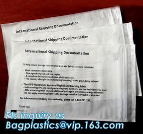 Self-Seal Security Document Packing List, UPS TNT express invoice packing list envelope, enclosed envelope/ waybill bag supplier