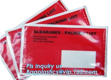 Customize plastic self adhesive packing list bag, envelope cash bag/plastic envelope cash bag used in store & bank, bagp supplier