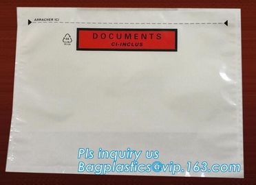 Clear Adhesive Back, Packing List / Shipping Label Envelope Pouches, seal envelope courier bag express custom mailing ba supplier